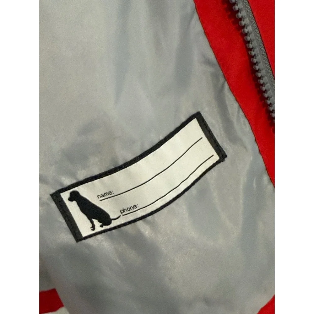 Eddie Bauer Kids Hooded Windbreaker Jacket Gray Red Colorblock Size L 14/16